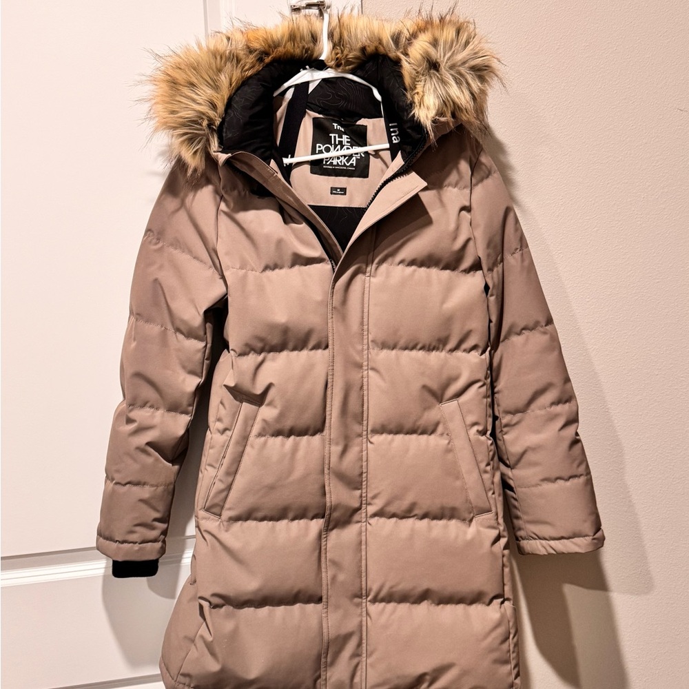 Aritzia Powder Parka Mid Length Size M Modern Taupe